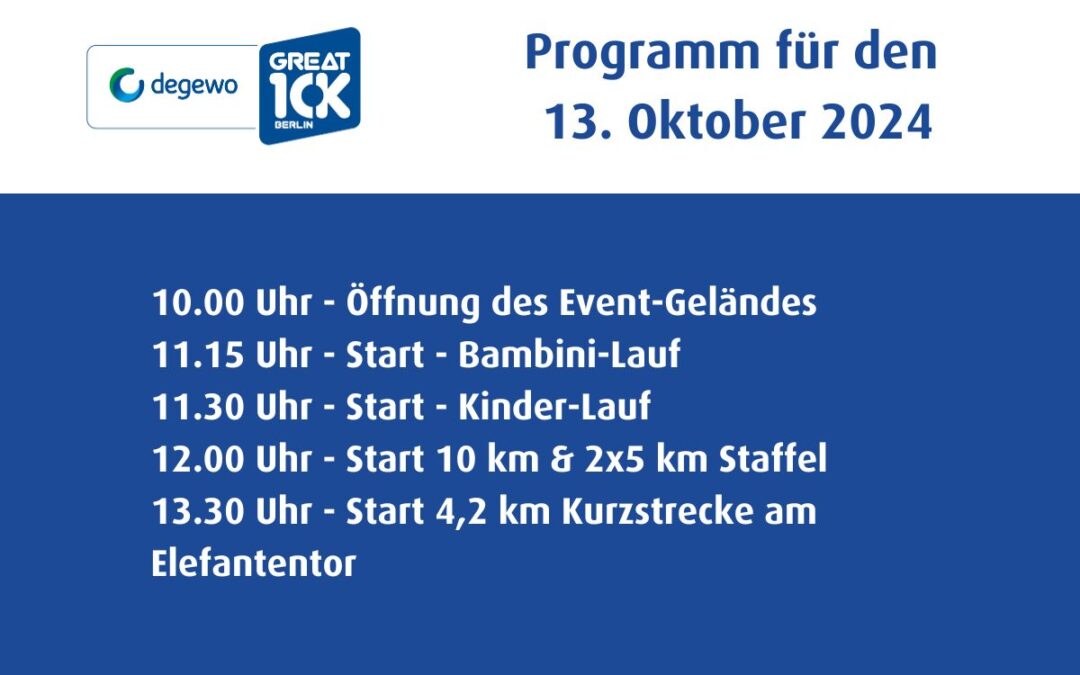 Programm am 13. Oktober 2024