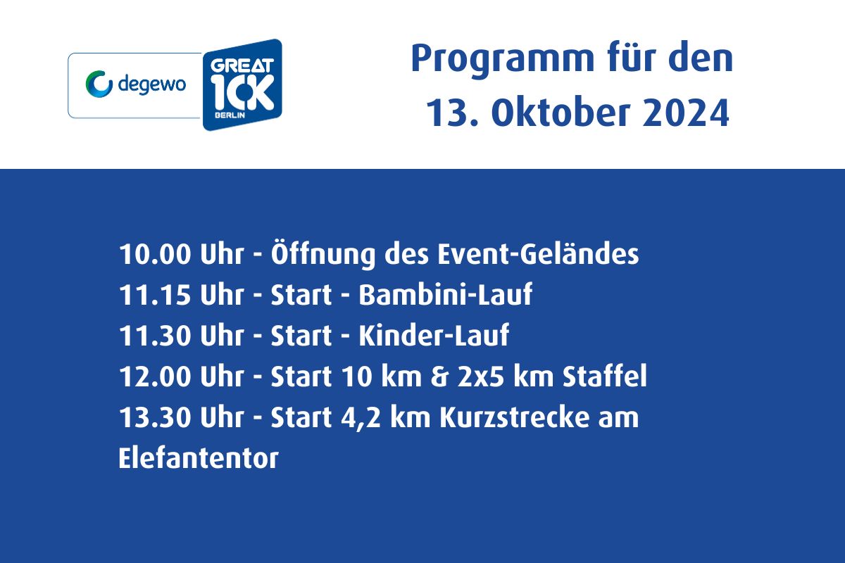 Programm am 13. Oktober 2024