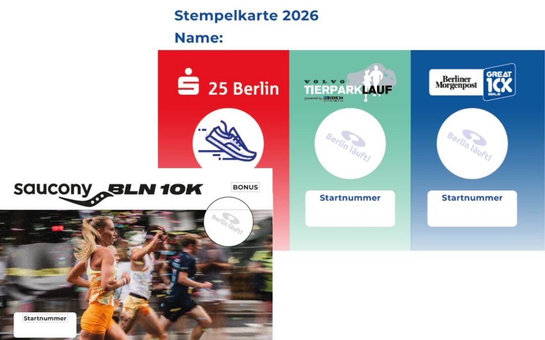 Die „Berlin läuft!“-Stempelkarte 2026: Deine Serie, Deine Chance!