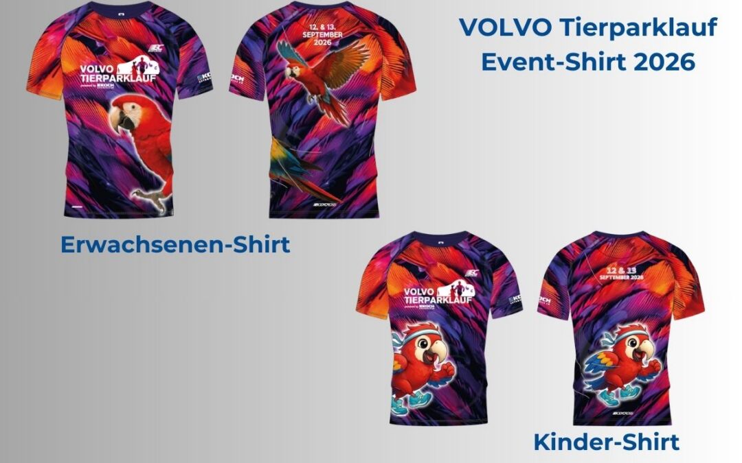 Der Ara ist das Lauf-Tier des VOLVO Tierparklaufs 2026