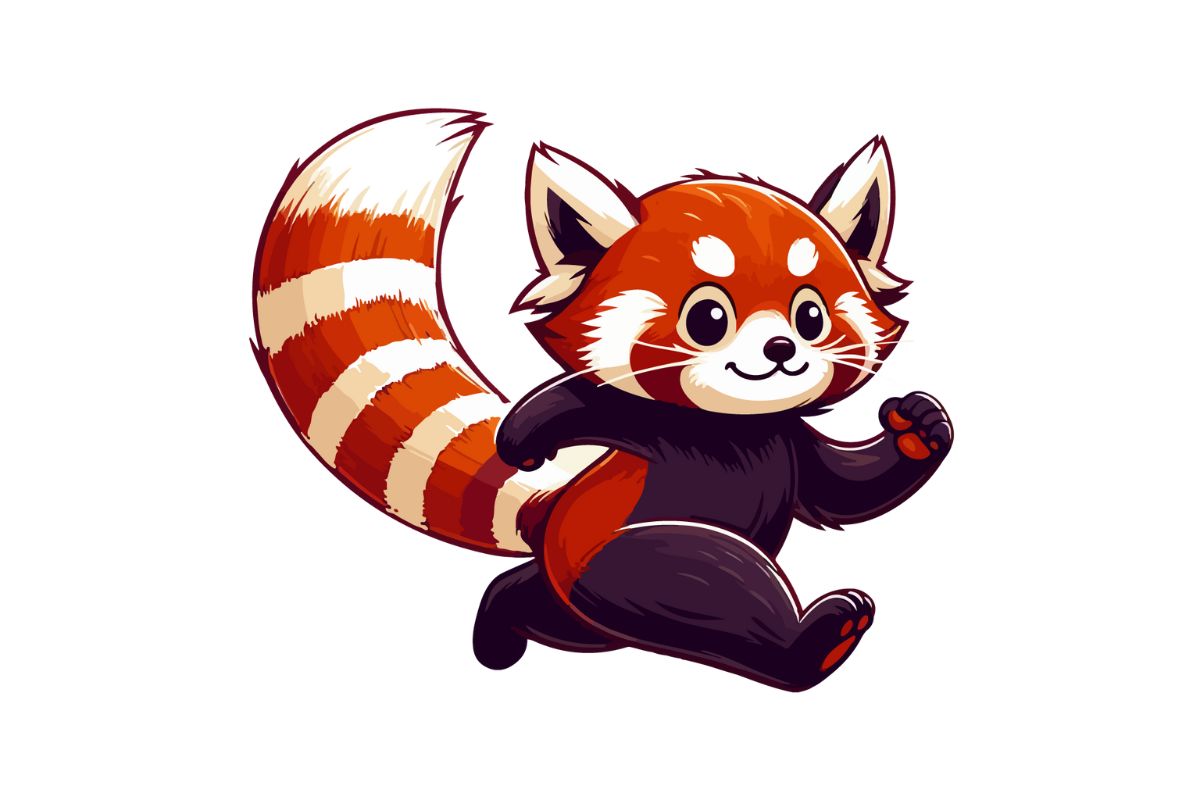 Running Mascot 2024: The red panda